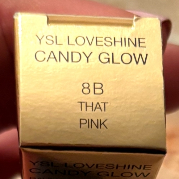 YSL CANDY GLOW TINTED BUTTER BALM 8B THAT PINK. BNIB - Picture 3 of 5